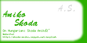 aniko skoda business card